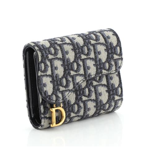 dior mini saddle wallet|lady Dior wallet price.